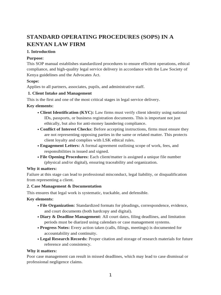 Standard Operating Procedures | PDF | Payments | Regulatory Compliance