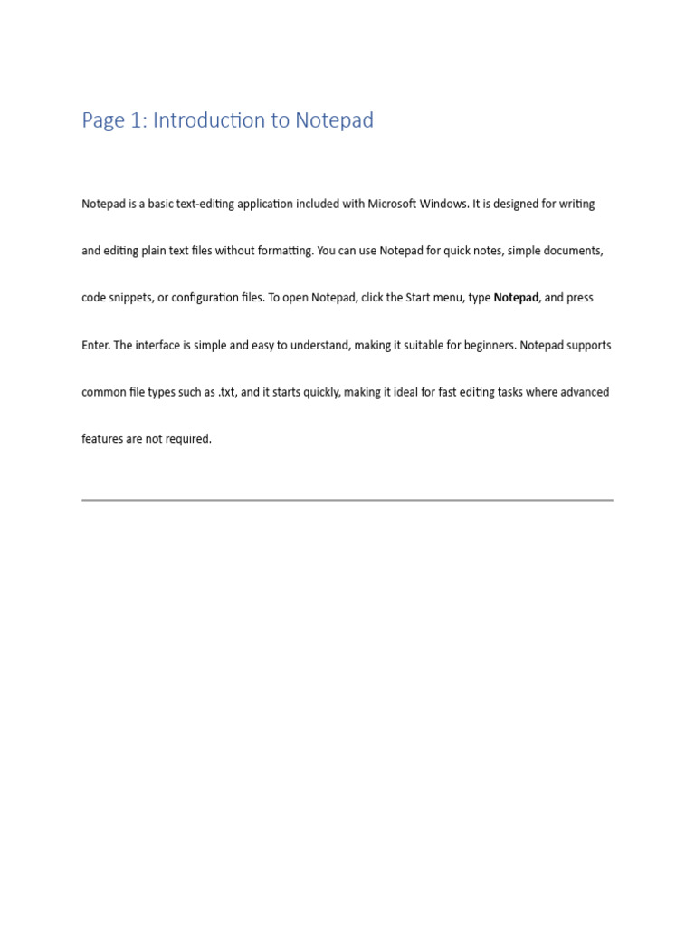 Notepad Usage1 | PDF
