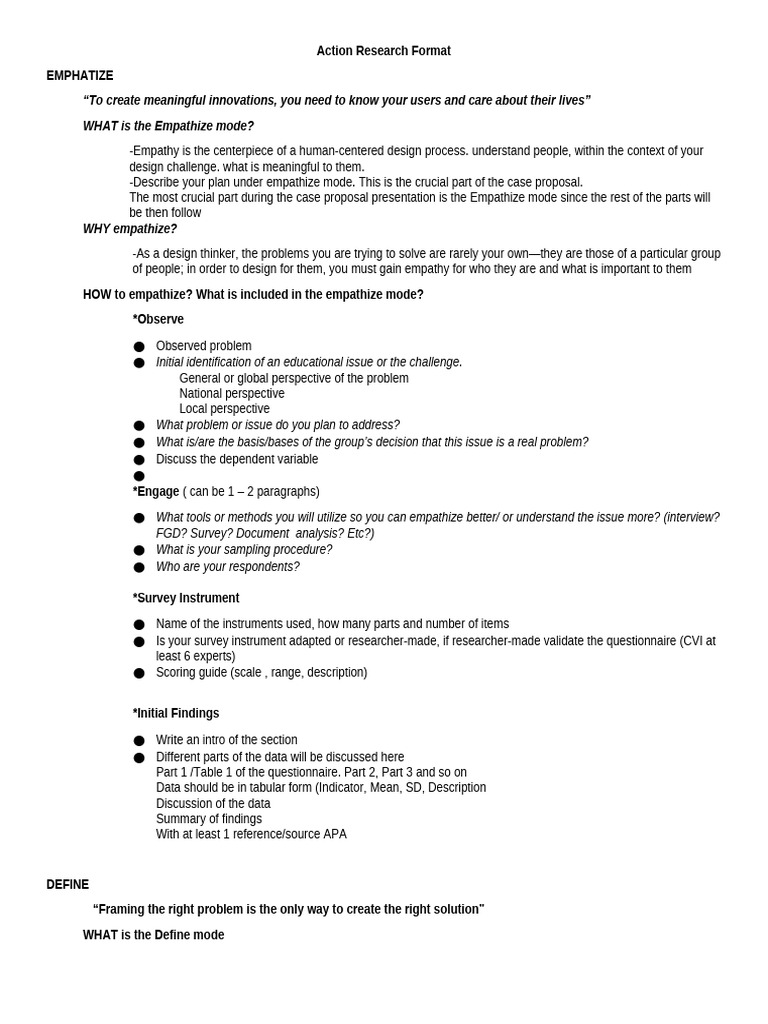 Action-Research-Format-final | PDF | Survey Methodology | Prototype