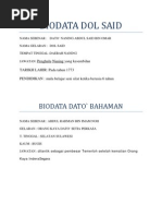 Download Biodata Dol Said by Ikmal Hakim SN103007501 doc pdf