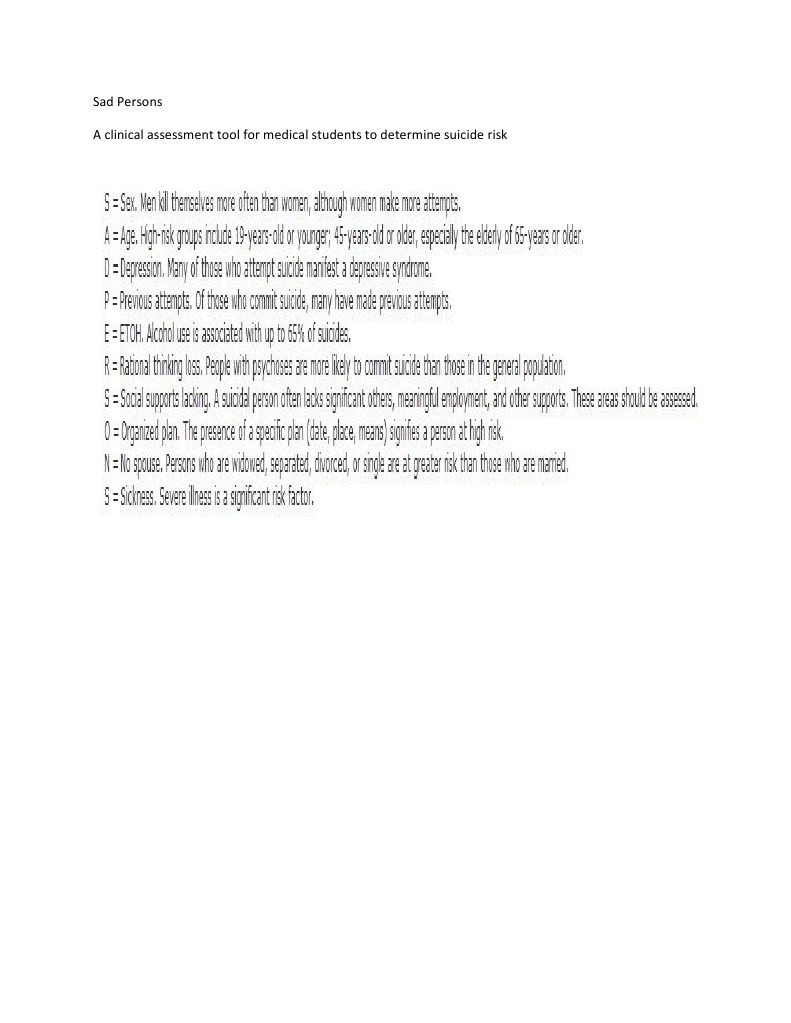 Sad Persons | PDF