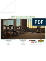 2010 Gym Orientations