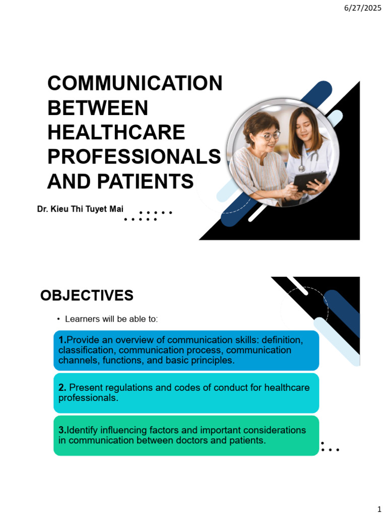 Communication of Healthcare Worker | PDF | Communication | Nonverbal ...