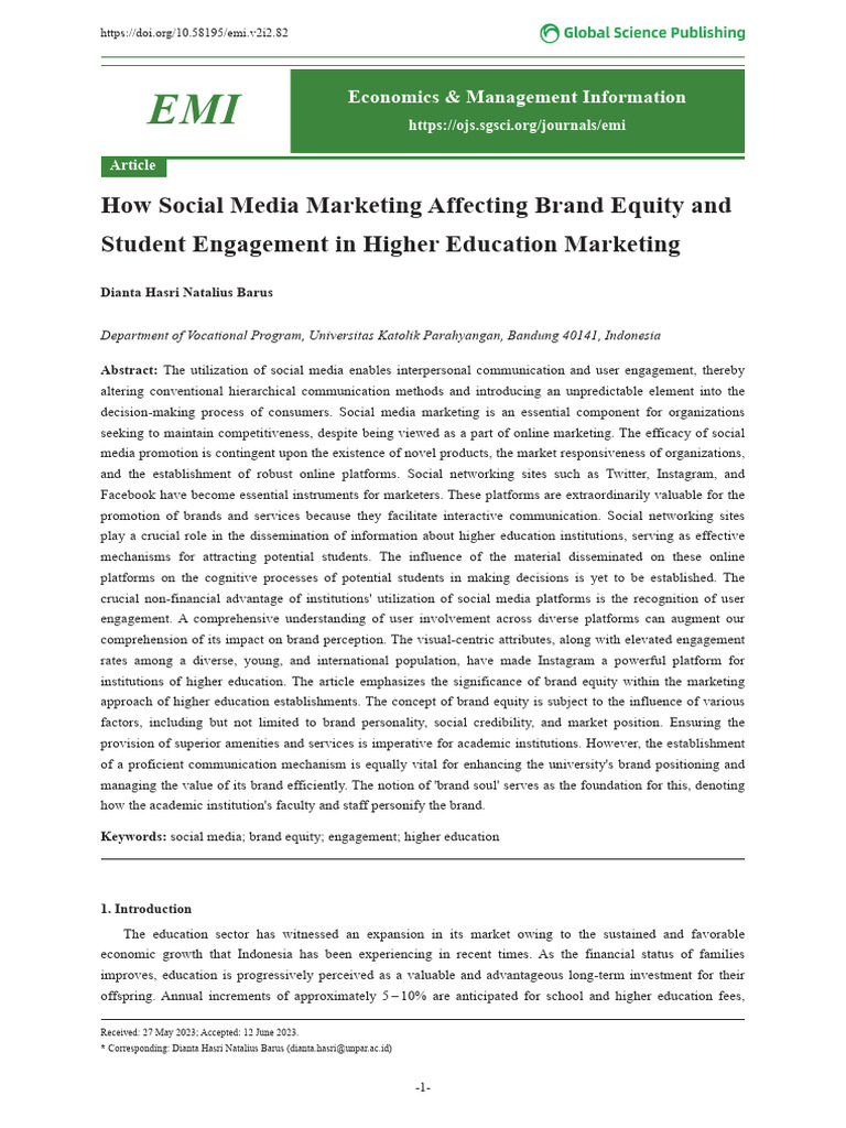How Social Media Marketing affecting Brand Equity | PDF | Brand ...