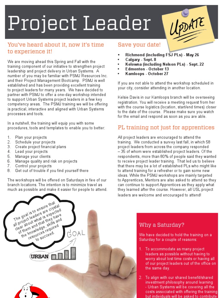 Urban Systems Project Leader Training | PDF | Business