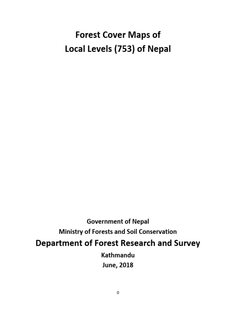 Forests Cover Maps of Local Levels in Nepal | PDF | Natural Environment