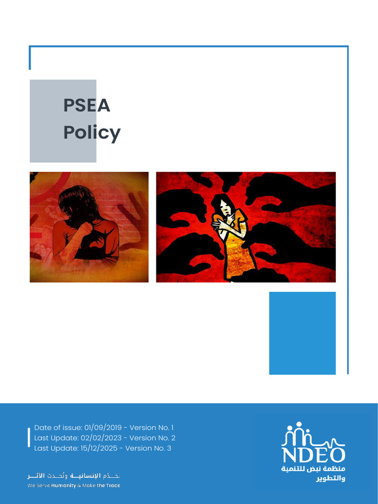 Ndeo Psea Policy en v3 | PDF | Harassment | Sexual Harassment