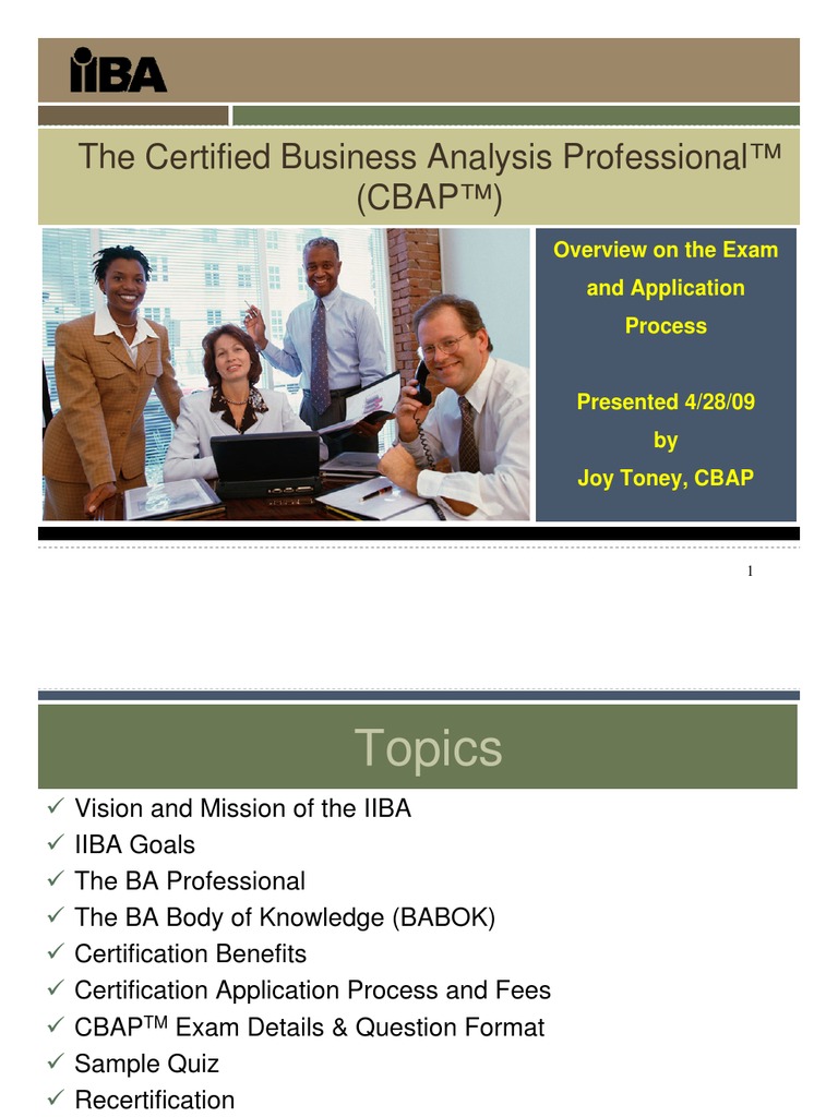 CBAP Trainingsunterlagen