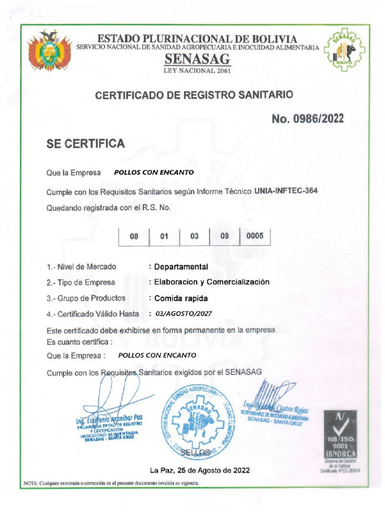 CETAL SENASAG | PDF