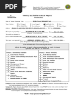 Weekly IDSP Reporting Form P | PDF