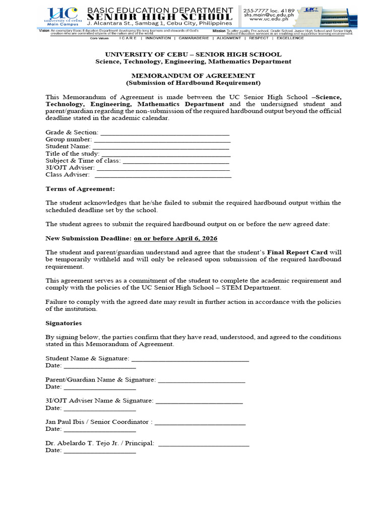 STEM.agreement | PDF