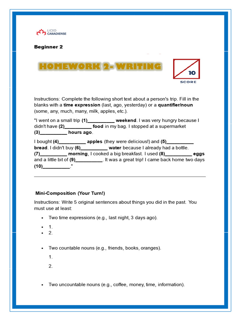 Homework 2 Writing II | PDF