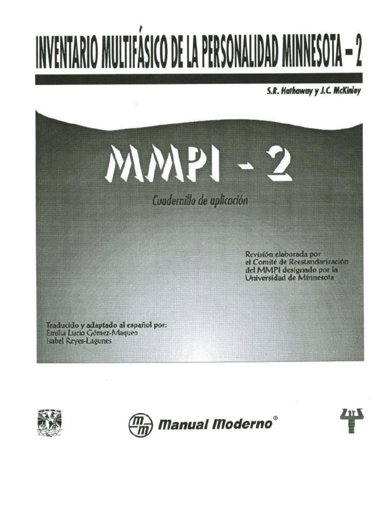 Cuestionario Mmpi | PDF