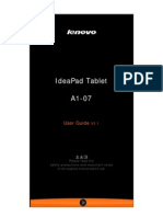 Ideapad Tablet A1-07: User Guide