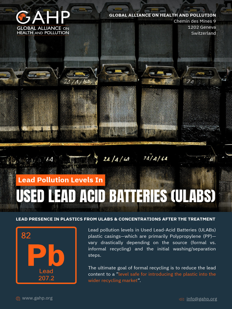 ULABS Lead Level Leaflet | PDF | Lead | Recycling