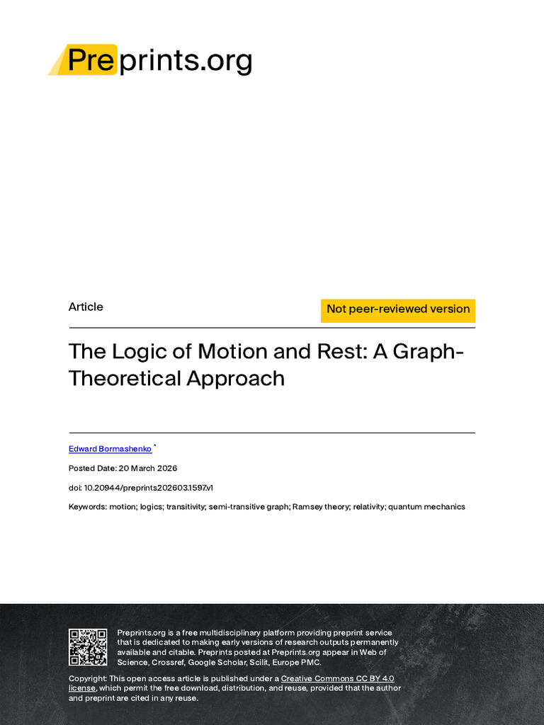 The Logic of Motion and Rest a Graph The | PDF | Special Relativity ...