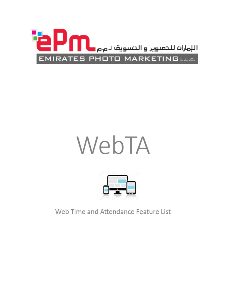 WebTA Featurelist docx | PDF | Databases | Microsoft Sql Server