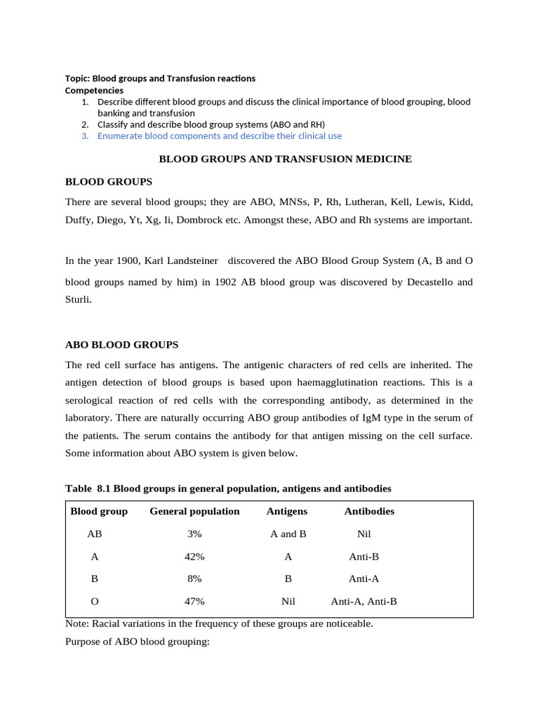 10.Blood Banking and Transfusion Medicine | PDF | Blood Type | Blood ...