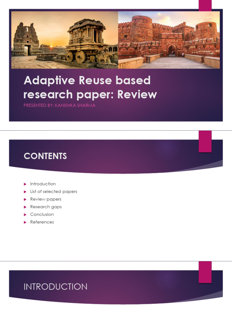 Adaptive Reuse Rsearch Paper - Review | PDF | Sustainability | Reuse