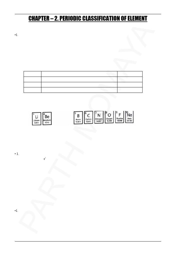Science-1 Chapterwise PYQs | PDF | Periodic Table | Chemical Elements