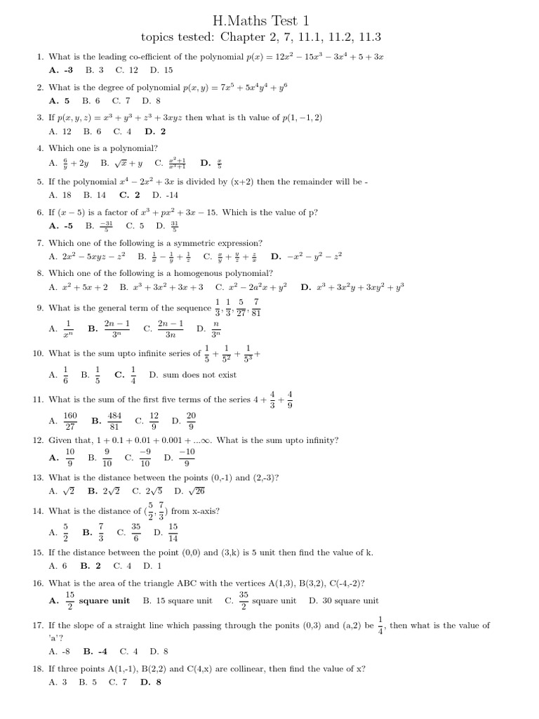 HMath | PDF | Infinity | Algebra
