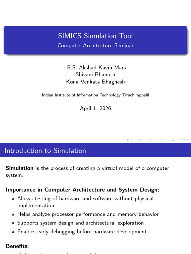 SIMICS Simulator Copy (1) | PDF | Simulation | Computer Architecture