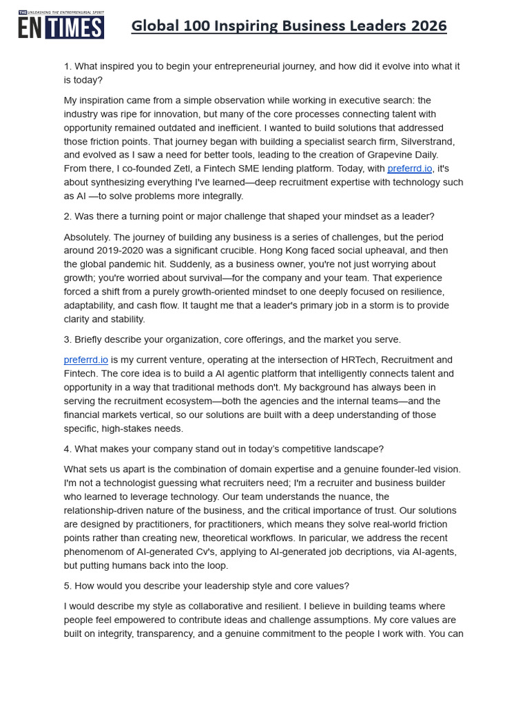 Interview Questionnaire for G100.Docx | PDF | Artificial Intelligence ...