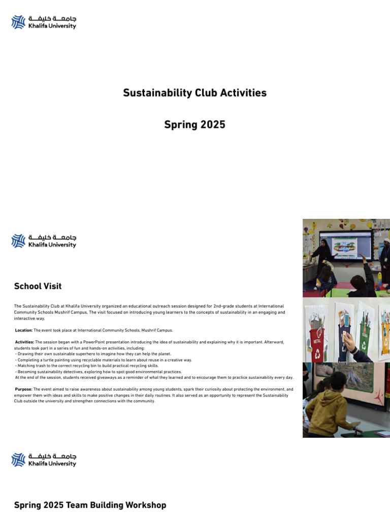 Sustainability Club Activities_ | PDF | Sustainability | Natural ...