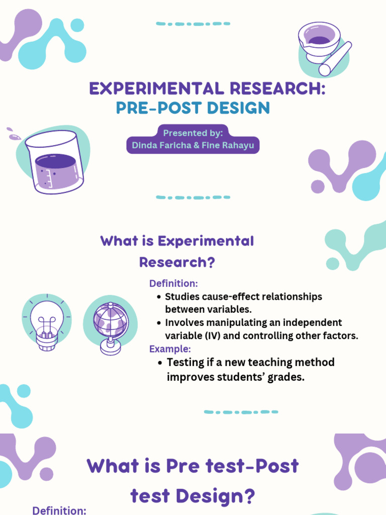 Experimental Research Pre-Post Design | PDF | Vocabulary | Experiment