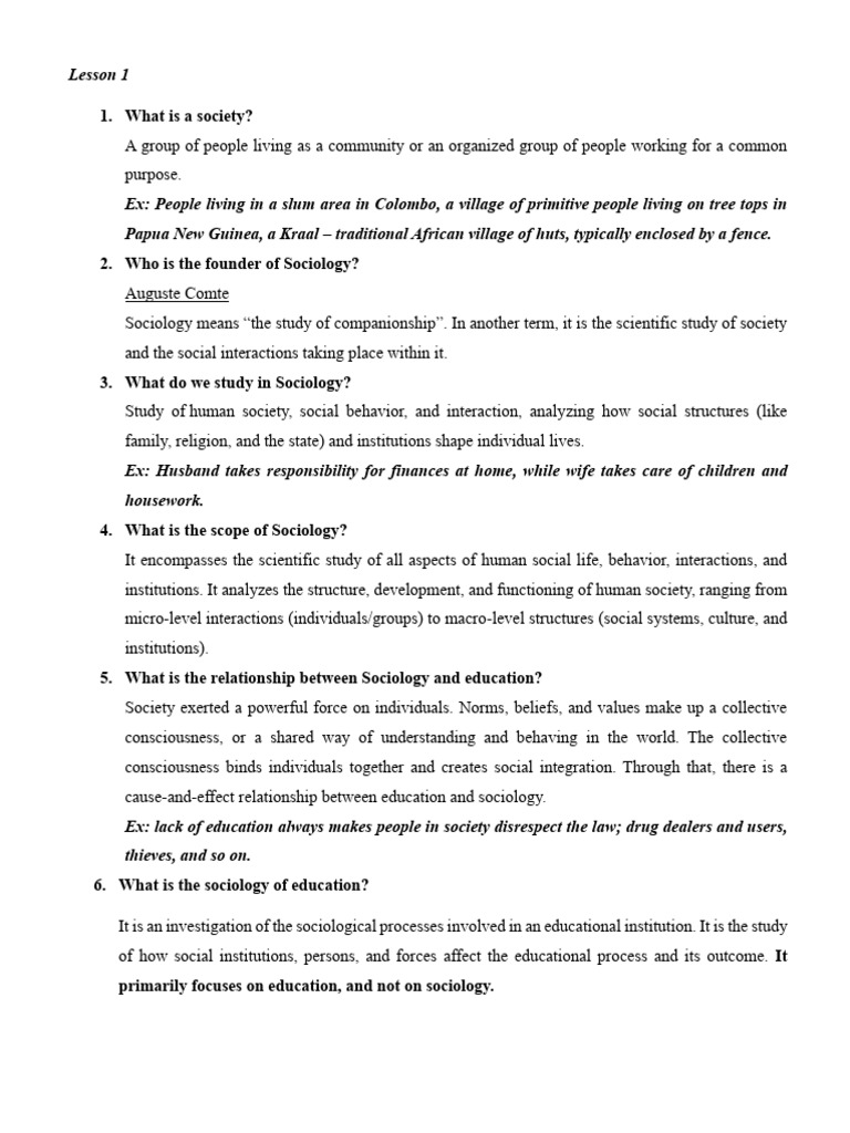 Target Questions | PDF | Sociology | Curriculum
