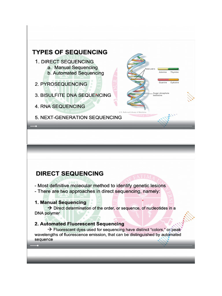 DNA Sequencing | PDF
