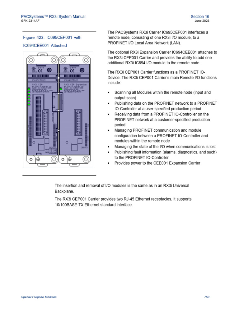 PACSystems RX3i System Manual CEP001 | PDF