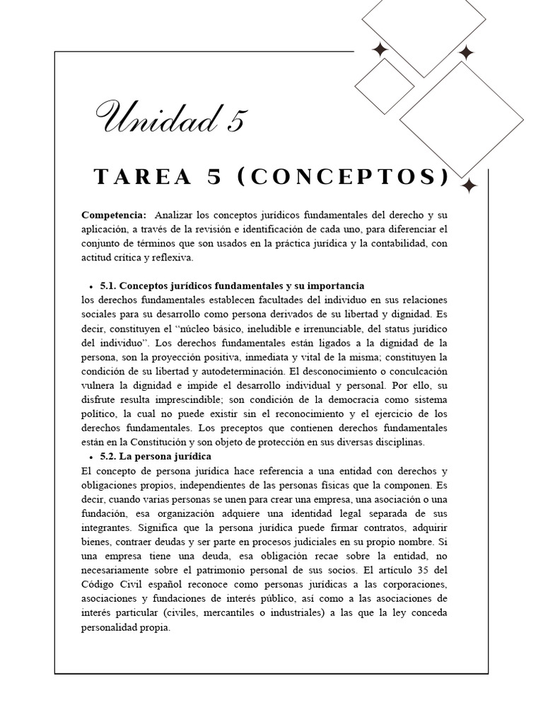 Unidad 5 Derecho | PDF | Pagos | Derechos