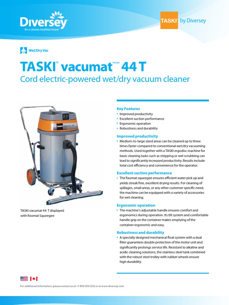 Taski Taski Vacumat 44t Vacuum Cleaner Human Factors And Ergonomics