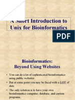 A Short Introduction To Unix For Bioinformatics