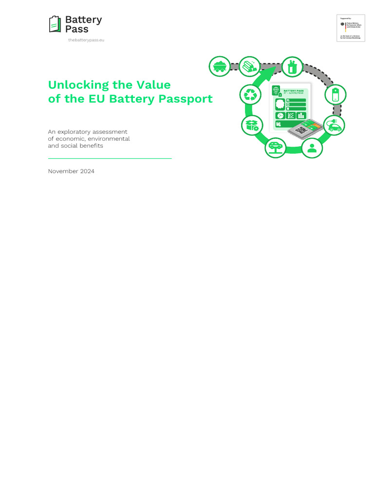 2024 - BatteryPassport - Value - Assessment Battery Pass | PDF ...