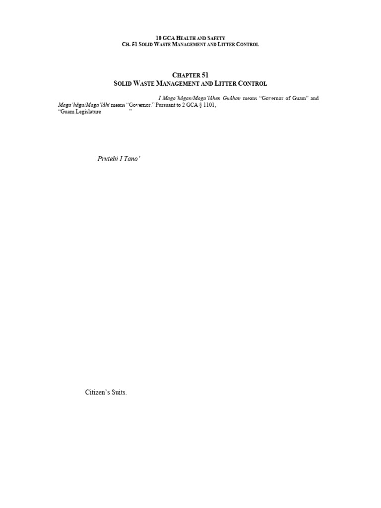 Solid Waste Management and Litter Control | PDF | Waste | Waste Management
