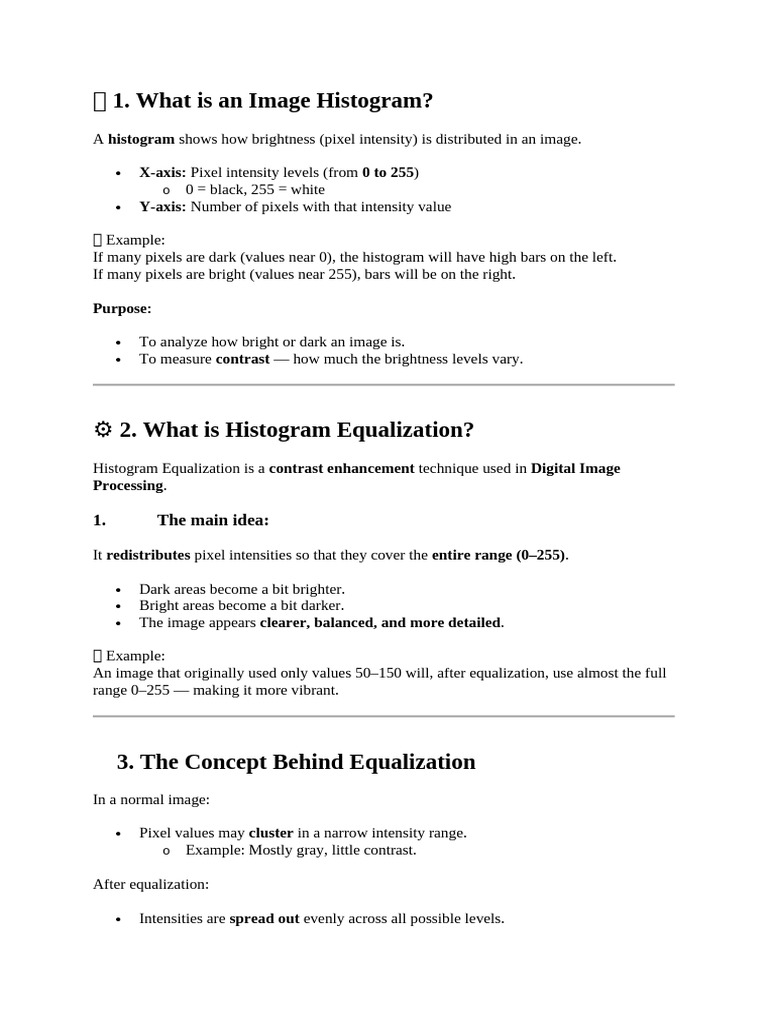 Equalization Explained | PDF | Vision | Graphics