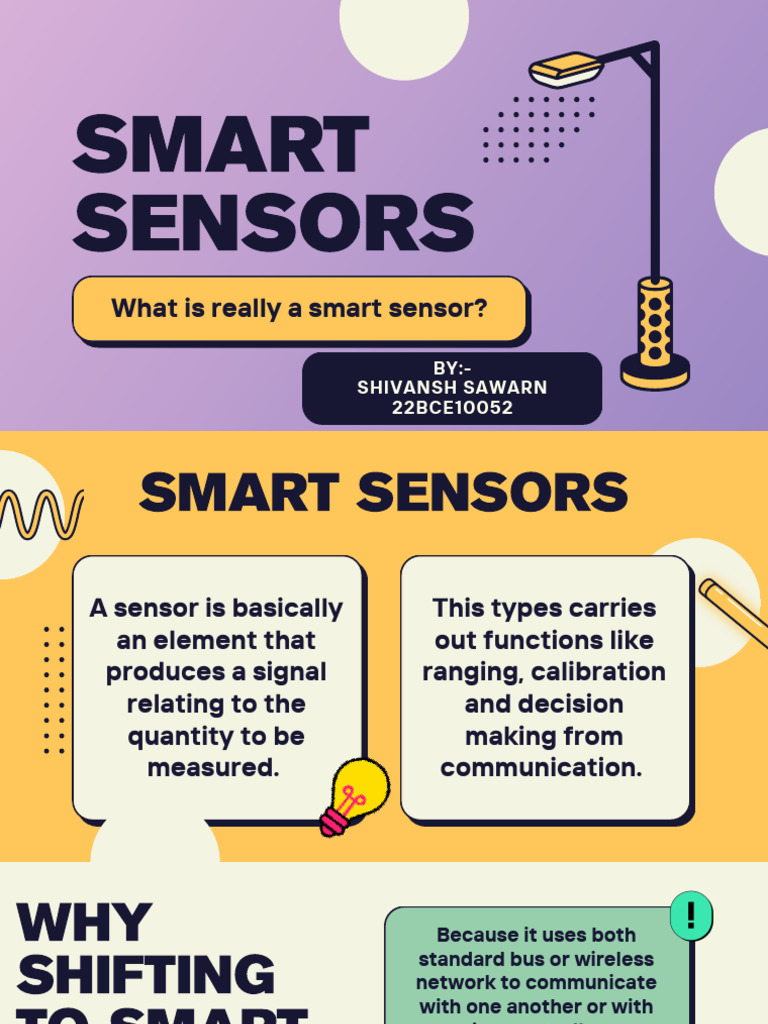 Smart Sensors | PDF | Sensor | Internet Of Things
