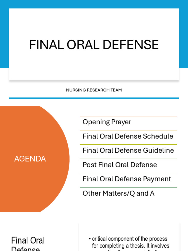 Final Oral Defense Guidelines (1) | PDF | Thesis