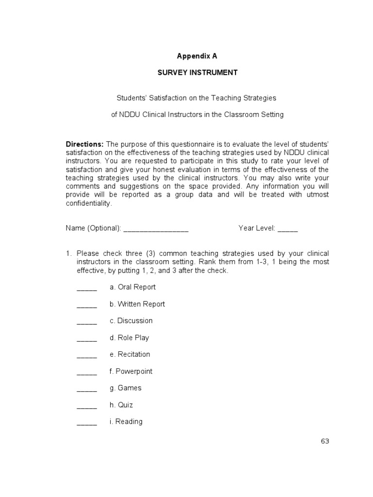 Examples of questionnaires in research picture
