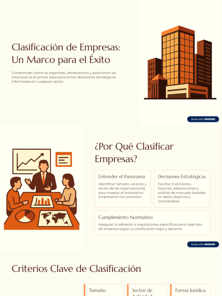 Clasificacion-de-Empresas-Un-Marco-para-el-Exito | PDF | Business ...
