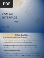 GSM Air Interface: (Group V)