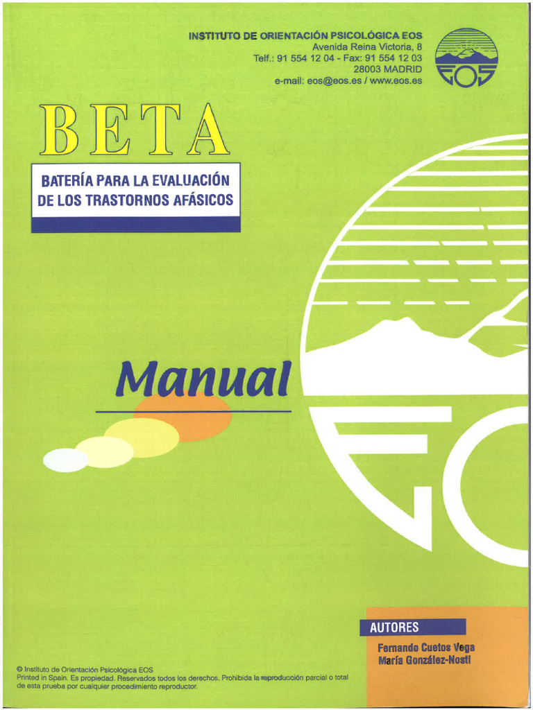 BETA Manual | PDF