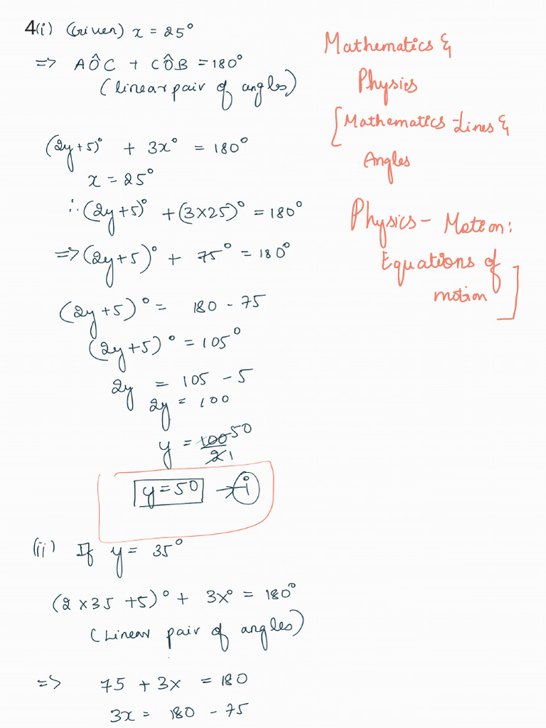 Mathematics and physics- grade 9 handwritten notes | PDF