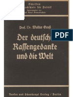 Gross, Walter - Der Deutsche Rassengedanke in Der Welt (1939, 36 S., Scan, Fraktur)