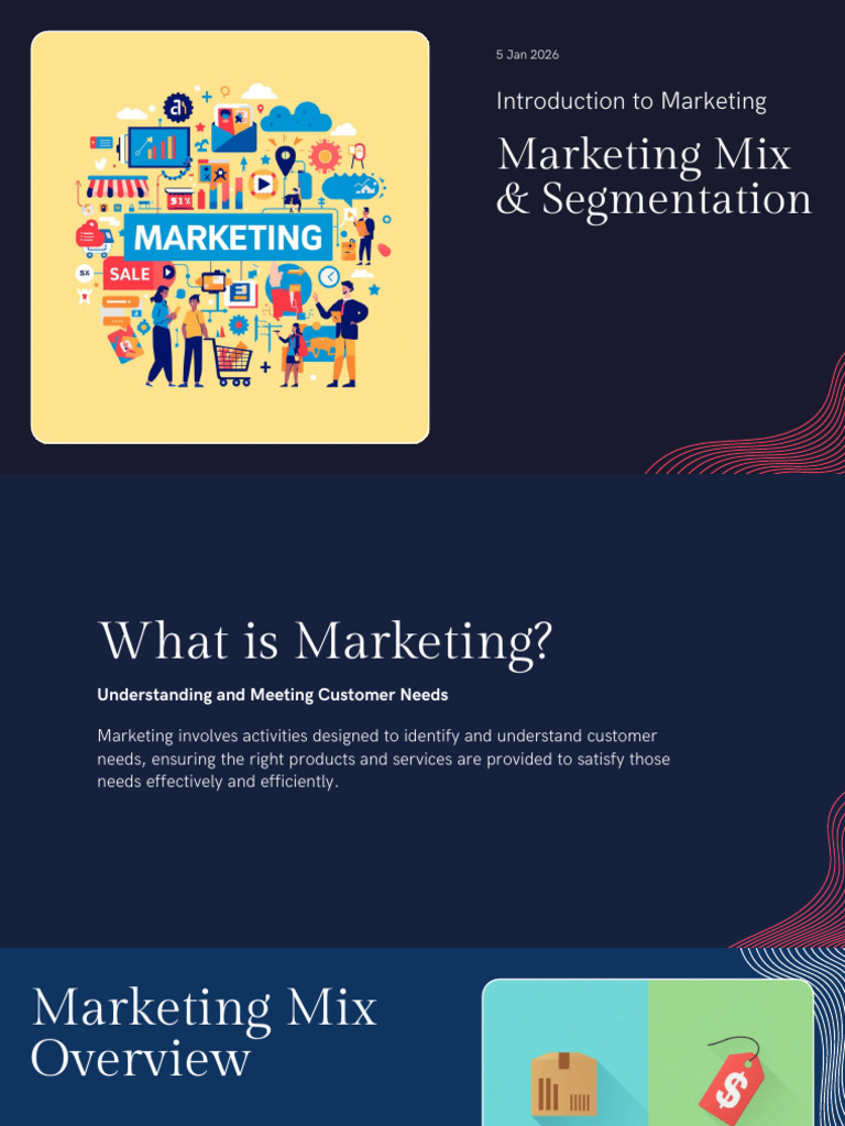 Présentation - Marketing Mix & Segmentation | PDF | Marketing | Market ...