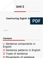 2unit2 - Constructing English Sentences