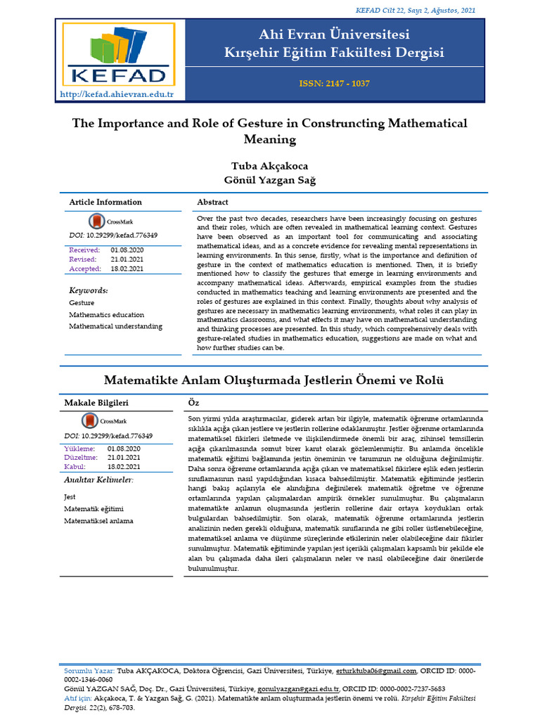 MatematikteAnlamOlu TurmadaJestlerin NemiveRol 776349-1224450 | PDF