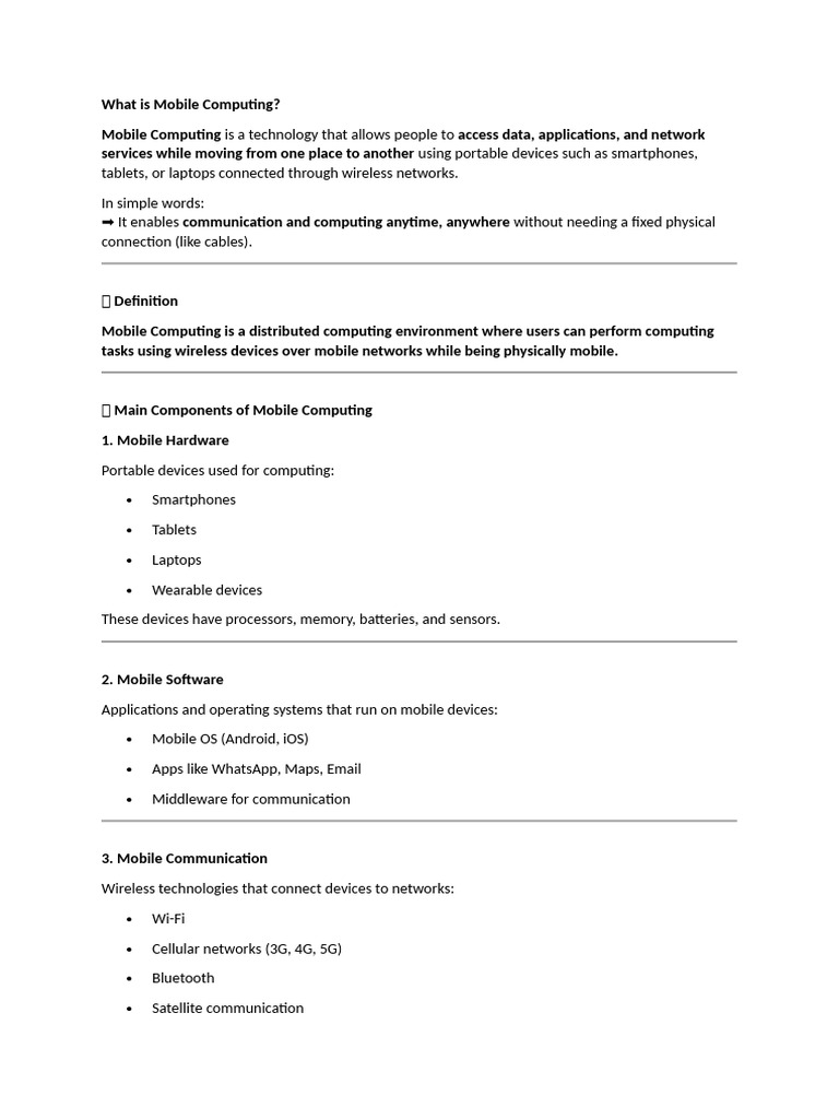 What is Computing | PDF | Replication (Computing) | Cellular Network